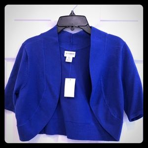 NWT, Motherhood, cobalt blue, bolero, sz S
